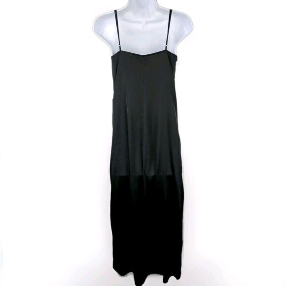 Express Slip Maxi Dress Womens M Black Wrap Adjustable Spaghetti Straps NWT - Picture 7 of 16